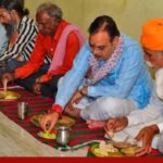 अजमेर दौरे पर सीएम भजनलाल शर्मा, ग्रामीण परिवार के घर किया पारंपरिक भोजन