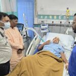 सड़क हादसे में घायल जवानों से मिलने जगदलपुर अस्पताल पहुंचे वन मंत्री