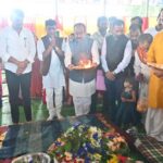 उप मुख्यमंत्री  अरुण साव महारुद्राभिषेक में हुए शामिल