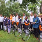 सरस्वती साइकिल योजना के तहत 37 छात्राओं को मिली निःशुल्क साइकिलें