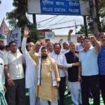 तिजारा सभापति चुनाव से पहले घमासान, कांग्रेस पार्षद को रोकने पर भड़के नेता