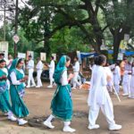 सेवा संकल्प अभियान के तहत नुक्कड़ नाटक और रंगोली से विद्यार्थियों ने दिया जागरूकता एवं राष्ट्र निर्माण का संदेश