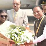 राष्ट्रपति श्रीमती द्रौपदी मुर्मु का छत्तीसगढ़ की पावन धरा पर आत्मीय स्वागत