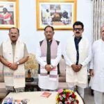 मुख्यमंत्री विष्णु देव साय से राजस्थान विधानसभा अध्यक्ष वासुदेव देवनानी ने की सौजन्य भेंट
