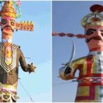 हरियाणा का सबसे ऊंचा रावण तैयार, 7 टन लोहा और 5,000 मीटर कपड़ा लगा